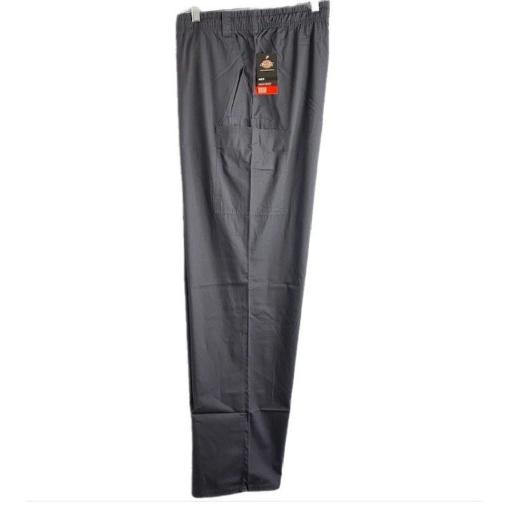 Dickies Scrub Pants Men XL Pewter Grey Cargo Medical Workwear New
